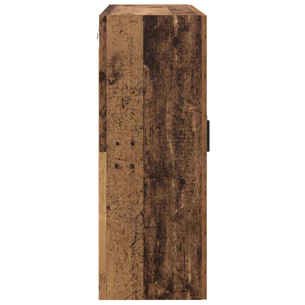 Wandschrank Wandmontiert Braun 69.5 x 34 x 90 cm Holzwerkstoff