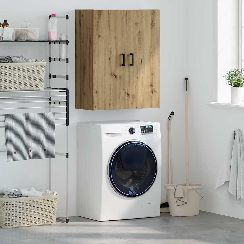 Wandschrank Wandmontiert Braun 69.5 x 34 x 90 cm Holzwerkstoff