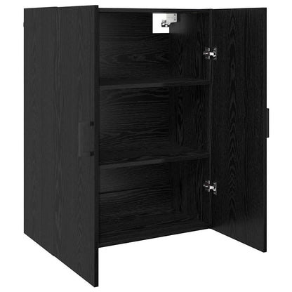Wandschrank Schwarz 69.5 x 34 x 90 cm Holzwerkstoff
