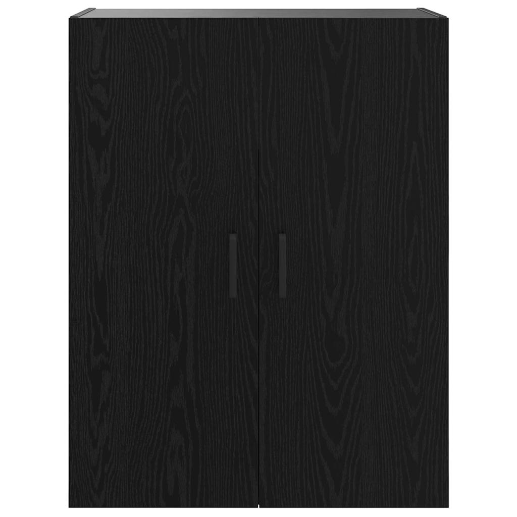 Wandschrank Schwarz 69.5 x 34 x 90 cm Holzwerkstoff