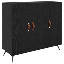 Sideboard Schwarz 90 x 34 x 80 cm Holzwerkstoff