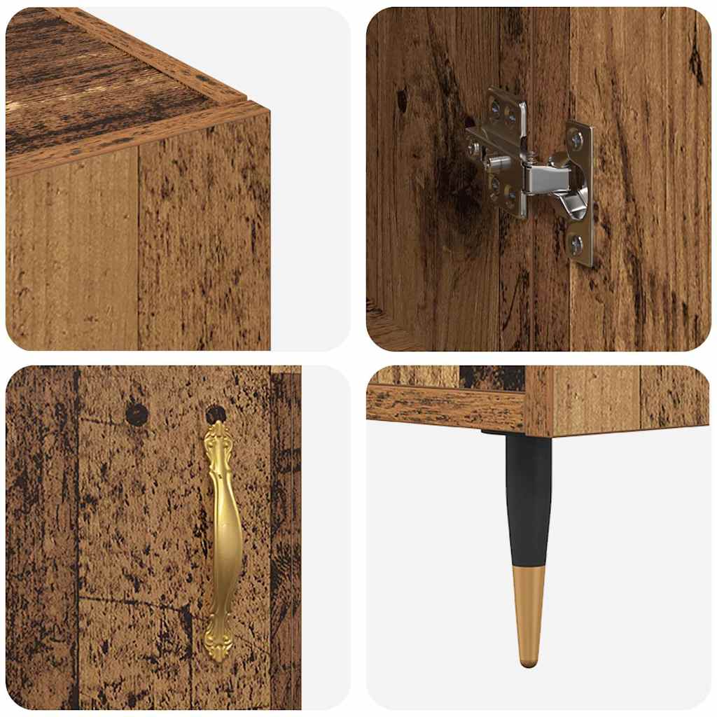 Sideboard Braun 90 x 34 x 80 cm Holzwerkstoff