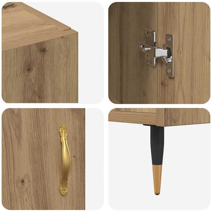 Sideboard Braun 90 x 34 x 80 cm Holzwerkstoff