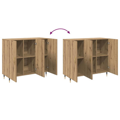 Sideboard Braun 90 x 34 x 80 cm Holzwerkstoff