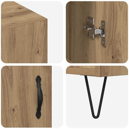 Sideboard Artisan-Eiche 90 x 34 x 80 cm Holzwerkstoff