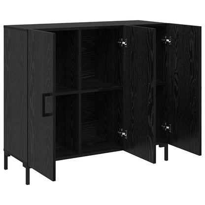 Sideboard Schwarz 90 x 34 x 80 cm Holzwerkstoff