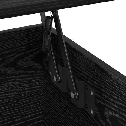 Couchtisch Schwarz Eichen-Optik 90 x 44.5 x 45 cm Holzwerkstoff