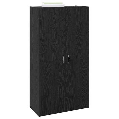 Büroschrank Schwarz Eichen-Optik 60 x 32 x 115 cm Holzwerkstoff