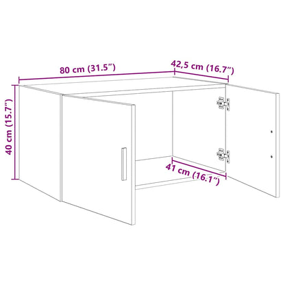 Wandschrank Altholz 80 x 42,5 x 40 cm Holzwerkstoff