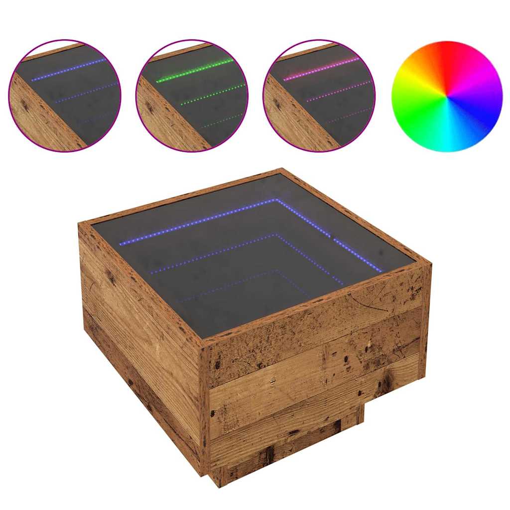 Couchtisch Altholz 40 x 40 x 30 cm Holzwerkstoff