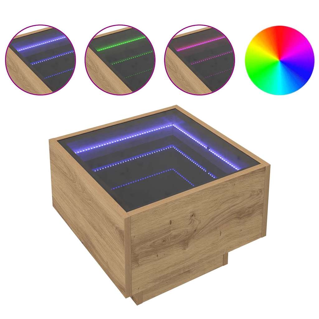 Couchtisch Artisan-Eiche 40 x 40 x 30 cm Holzwerkstoff