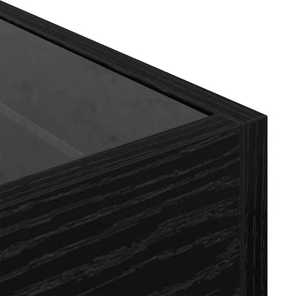 Couchtisch Schwarz Eichen-Optik 40 x 40 x 30 cm Holzwerkstoff