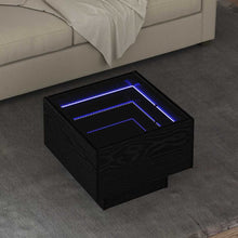 Couchtisch Schwarz Eichen-Optik 40 x 40 x 30 cm Holzwerkstoff