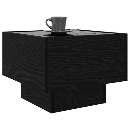 Couchtisch Schwarz Eichen-Optik 40 x 40 x 30 cm Holzwerkstoff