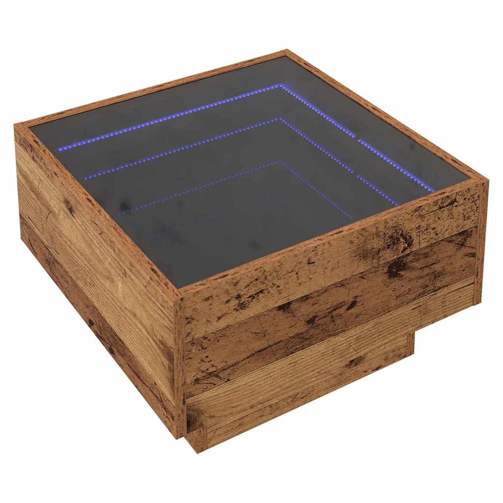 Couchtisch Altholz 50 x 50 x 30 cm Holzwerkstoff