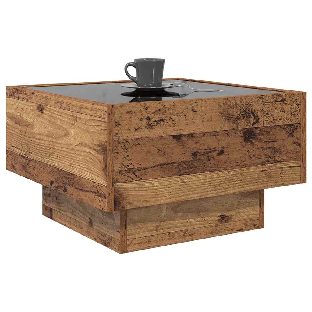 Couchtisch Altholz 50 x 50 x 30 cm Holzwerkstoff