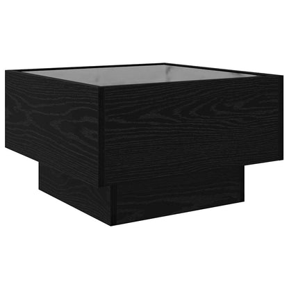 Couchtisch Schwarz Eichen-Optik 50 x 50 x 30 cm Holzwerkstoff