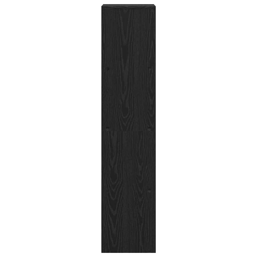 Raumteiler Bücherregal Schwarz Eichen-Optik