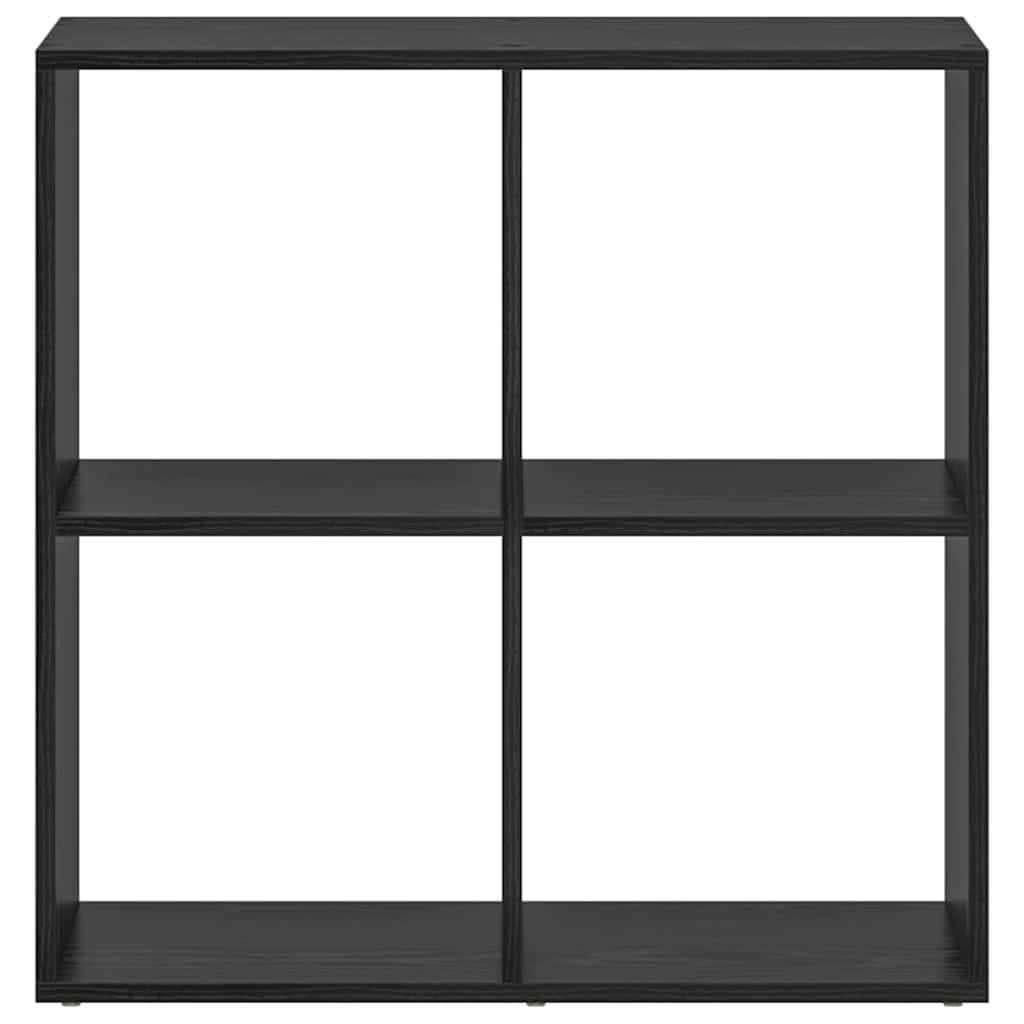 Bücherregal Schwarz Eichen-Optik 69,5 x 29 x 69,5 cm