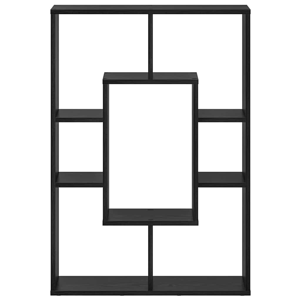 Bücherregal Schwarz Eichen-Optik 63 x 20 x 90 cm Holzwerkstoff