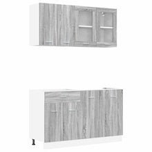 Küchenschrank-Set Lyon 4 pcs Grau Sonoma 140 x 46 x 81.5 cm