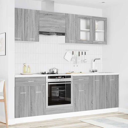 Küchenschrank-Set Lyon 8 pcs Graues Sonoma 240 x 46 x 81,5 cm
