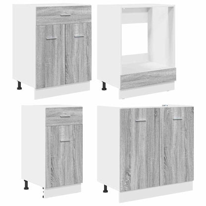 Küchenschrank-Set Lyon 8 pcs Graues Sonoma 240 x 46 x 81,5 cm