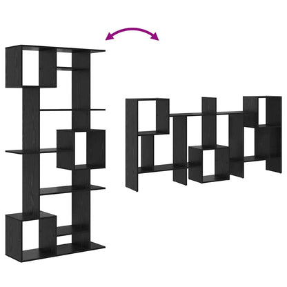 Bücherregal Schwarz Eichen-Optik 92 x 29 x 188 cm Holzwerkstoff