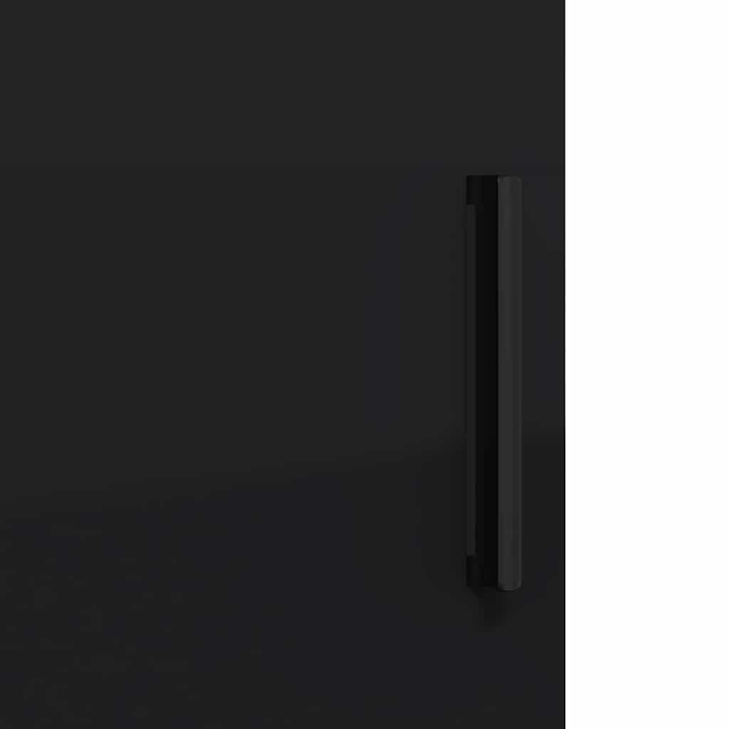 Badezimmermöbel Set 3 pcs Schwarz 61 x 35 x 64 cm Holzwerkstoff