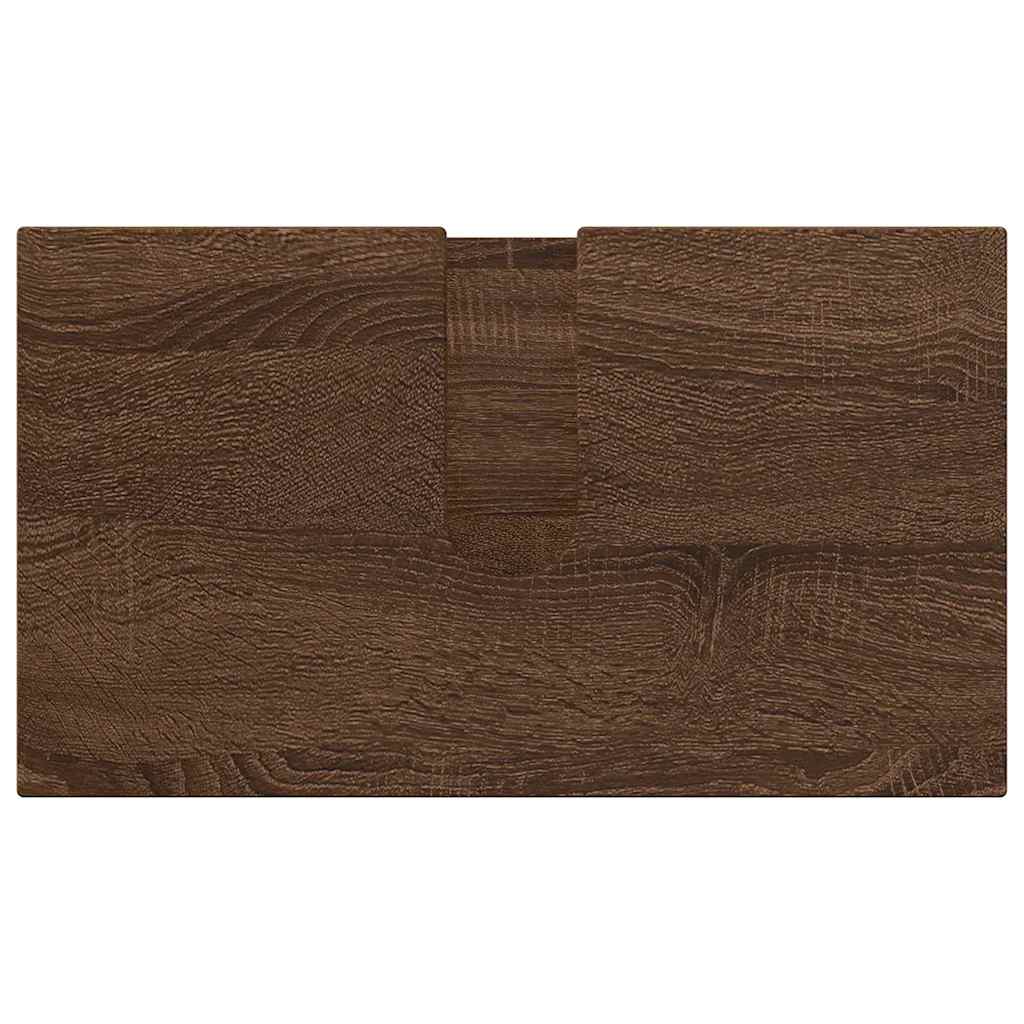 Badezimmermöbel Set 3 pcs Braun Eichen-Optik 61 x 35 x 64 cm