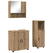 Badezimmermöbel Set mit Tür 3 pcs Artisan-Eiche 61 x 35 x 64 cm