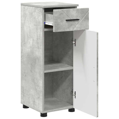 Badezimmermöbel Set mit Tür 3 pcs Betongrau 61 x 35 x 64 cm