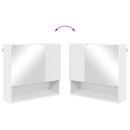 Badezimmermöbel Set 4 pcs Weiß 61 x 35 x 64 cm Holzwerkstoff