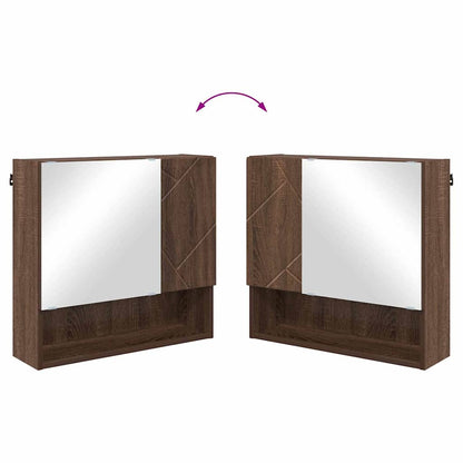 Badezimmermöbel Set 4 pcs Braun Eichen-Optik 61 x 35 x 64 cm