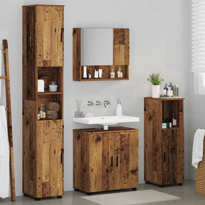 Badezimmermöbel Set 4 pcs Altholz 61 x 35 x 64 cm Holzwerkstoff