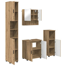Badezimmermöbel Set mit Tür 4 pcs Artisan-Eiche 61 x 35 x 64 cm
