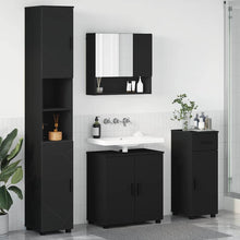 Badezimmermöbel Set 4 pcs Schwarz 61 x 35 x 64 cm Holzwerkstoff