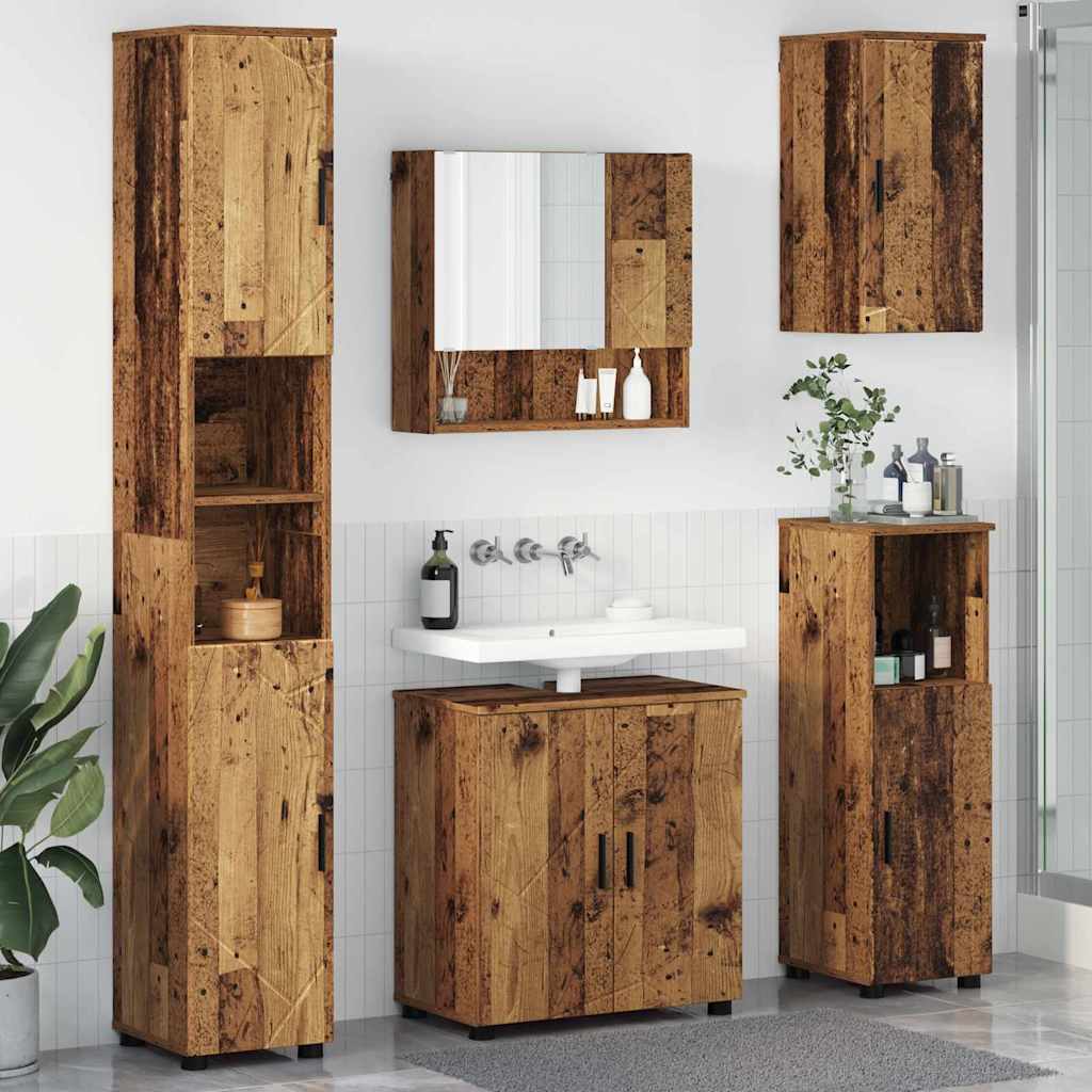 Badezimmermöbel Set 5 pcs Altholz 61 x 35 x 64 cm Holzwerkstoff