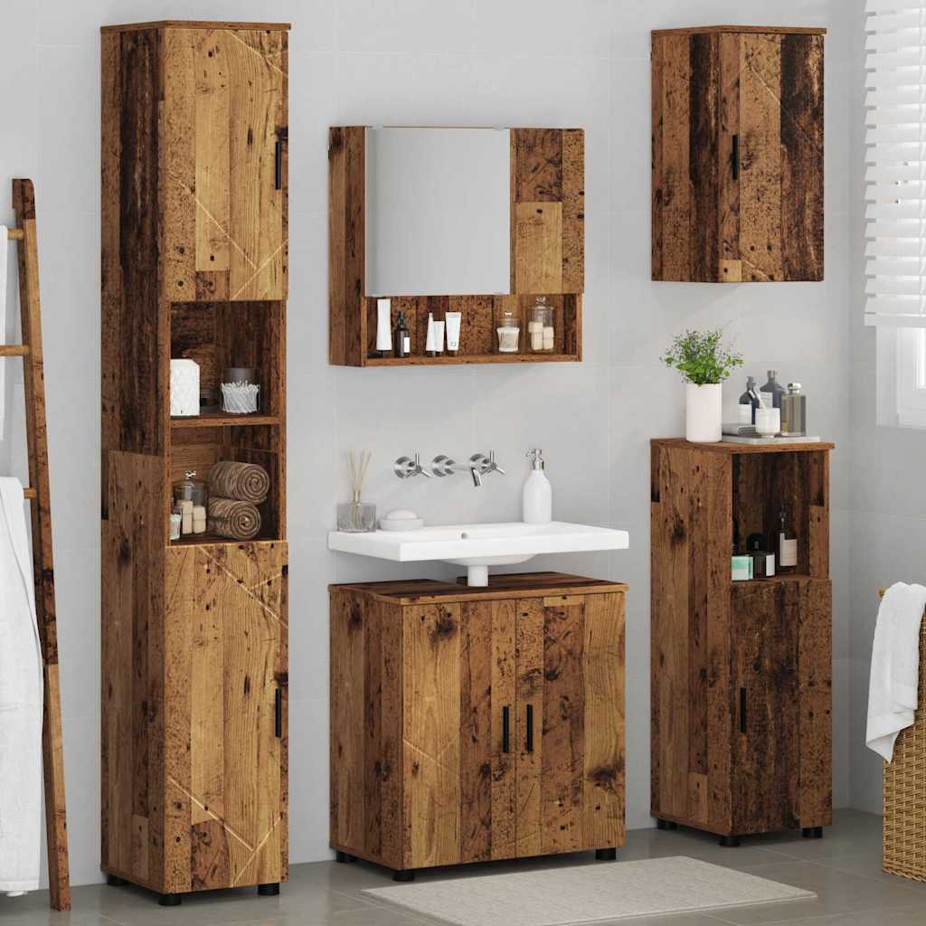 Badezimmermöbel Set 5 pcs Altholz 61 x 35 x 64 cm Holzwerkstoff