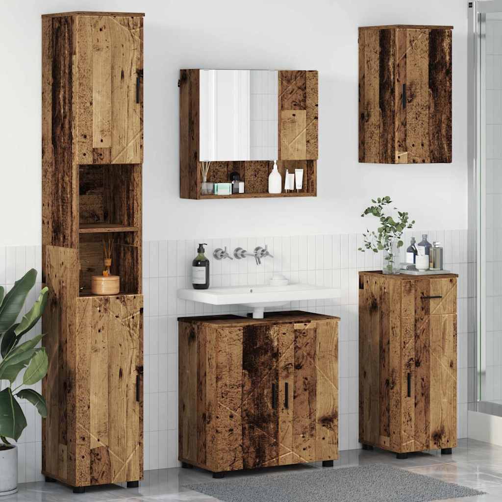 Badezimmermöbel Set 5 pcs Altholz 61 x 35 x 64 cm Holzwerkstoff