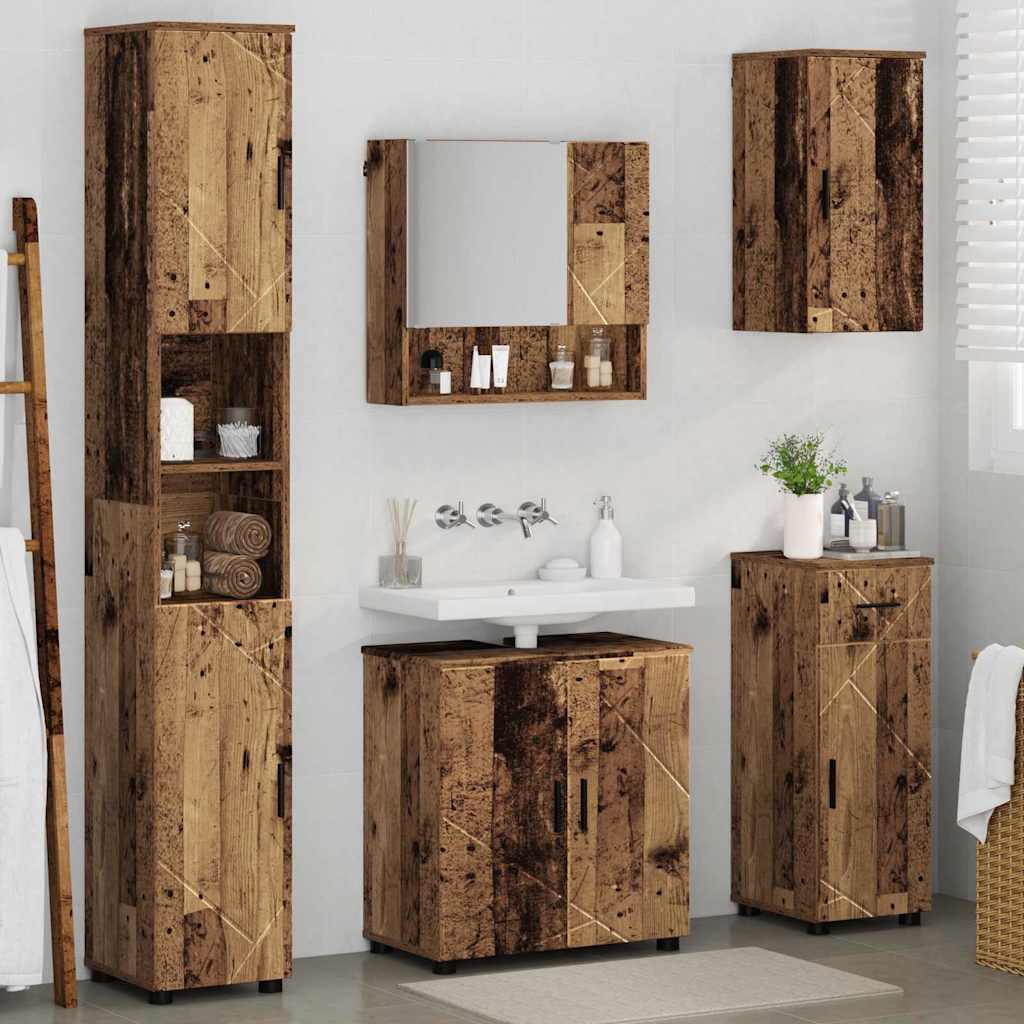 Badezimmermöbel Set 5 pcs Altholz 61 x 35 x 64 cm Holzwerkstoff