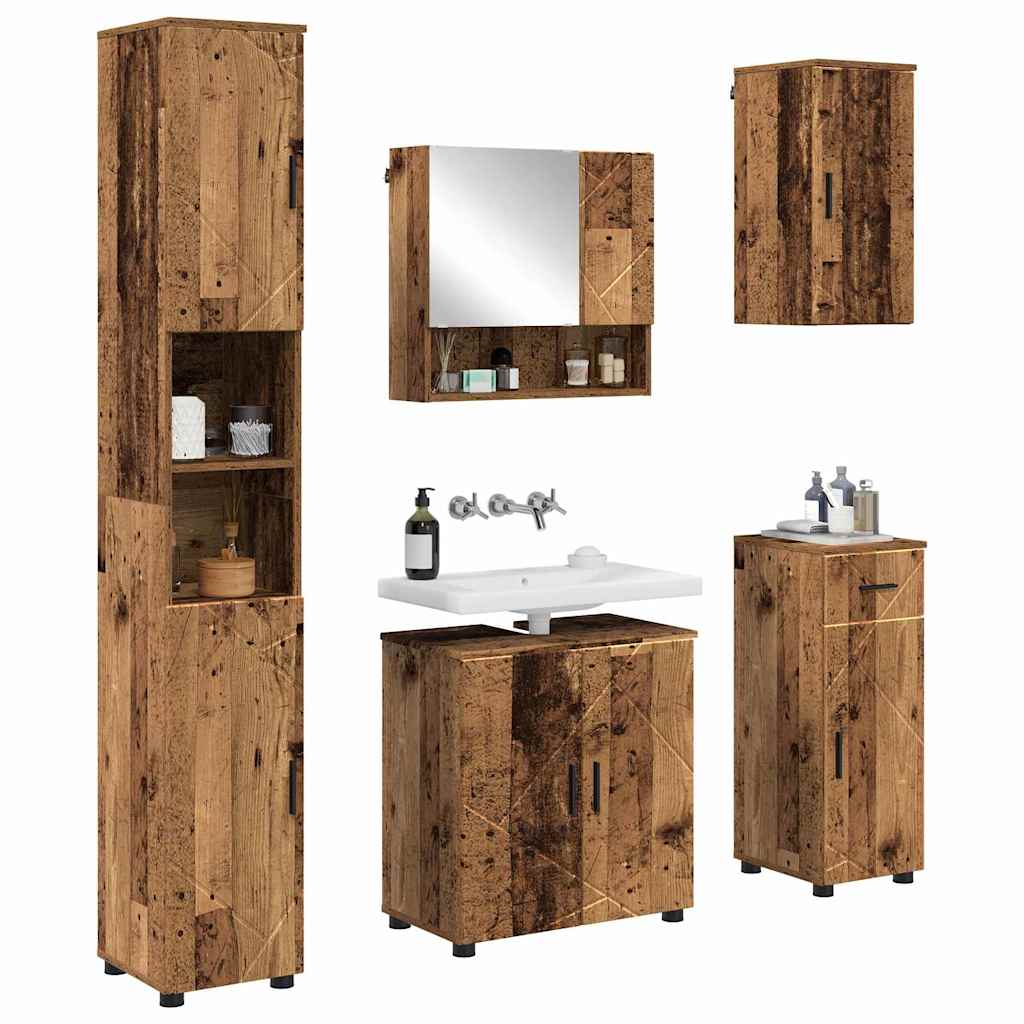 Badezimmermöbel Set 5 pcs Altholz 61 x 35 x 64 cm Holzwerkstoff