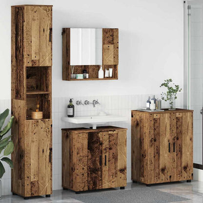Badezimmermöbel Set 4 pcs Altholz 61 x 35 x 64 cm Holzwerkstoff