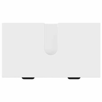 Badezimmermöbel Set mit Schubladen Weiß Spanplatte, Metall