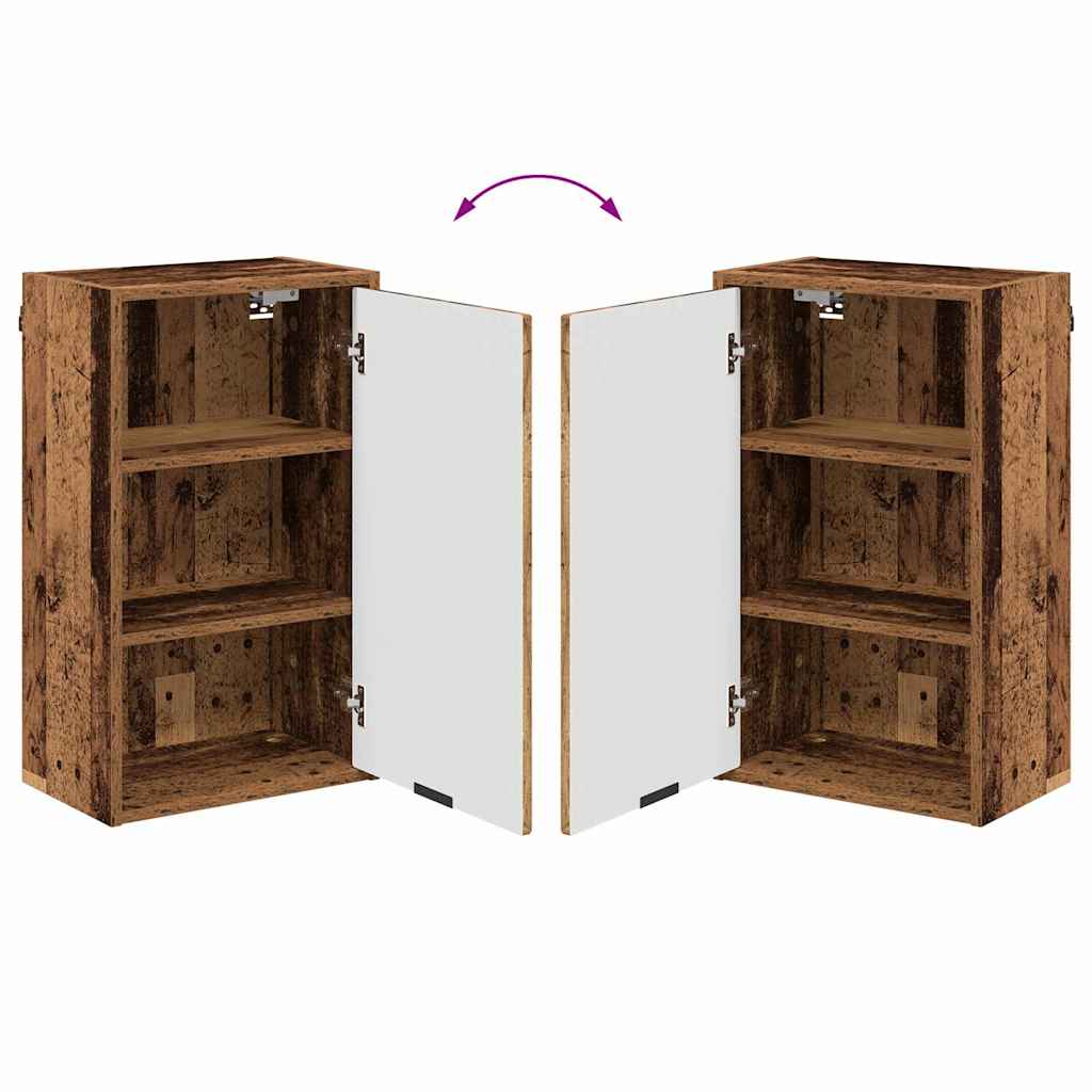 Badezimmermöbel Set mit Schubladen Altholz Spanplatte, Metall