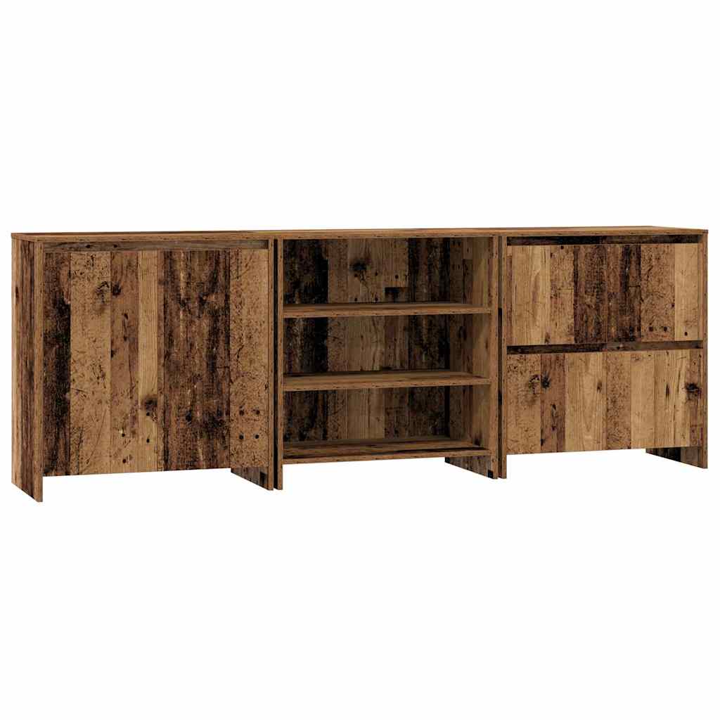 Sideboards 3 pcs Altholz 70 x 41 x 75 cm Holzwerkstoff