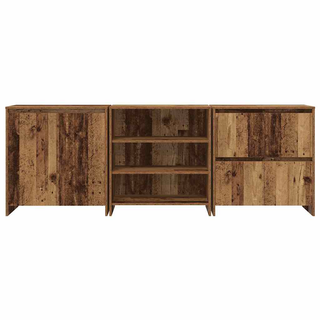 Sideboards 3 pcs Altholz 70 x 41 x 75 cm Holzwerkstoff