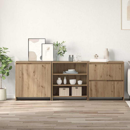 Sideboards 3 pcs Artisan-Eiche 70 x 41 x 75 cm Holzwerkstoff