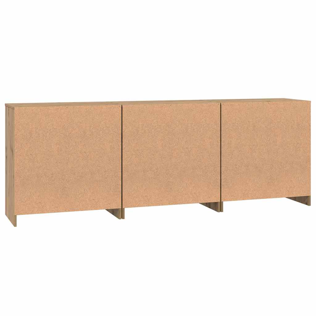 Sideboards 3 pcs Artisan-Eiche 70 x 41 x 75 cm Holzwerkstoff