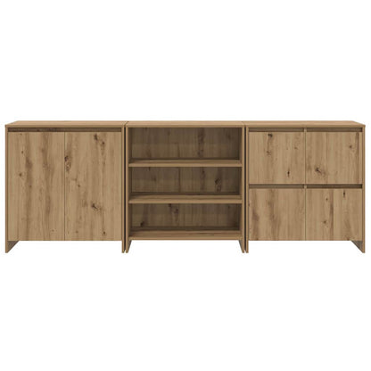Sideboards 3 pcs Artisan-Eiche 70 x 41 x 75 cm Holzwerkstoff